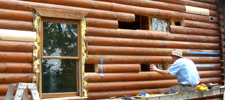 Log Home Repair Turnersburg,  North Carolina