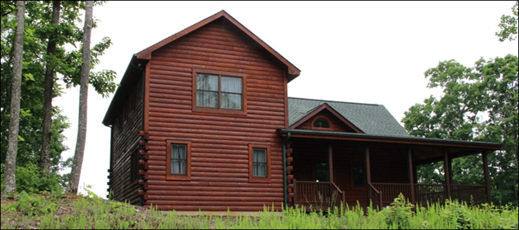 Professional Log Home Borate Application  Iredell County,  North Carolina